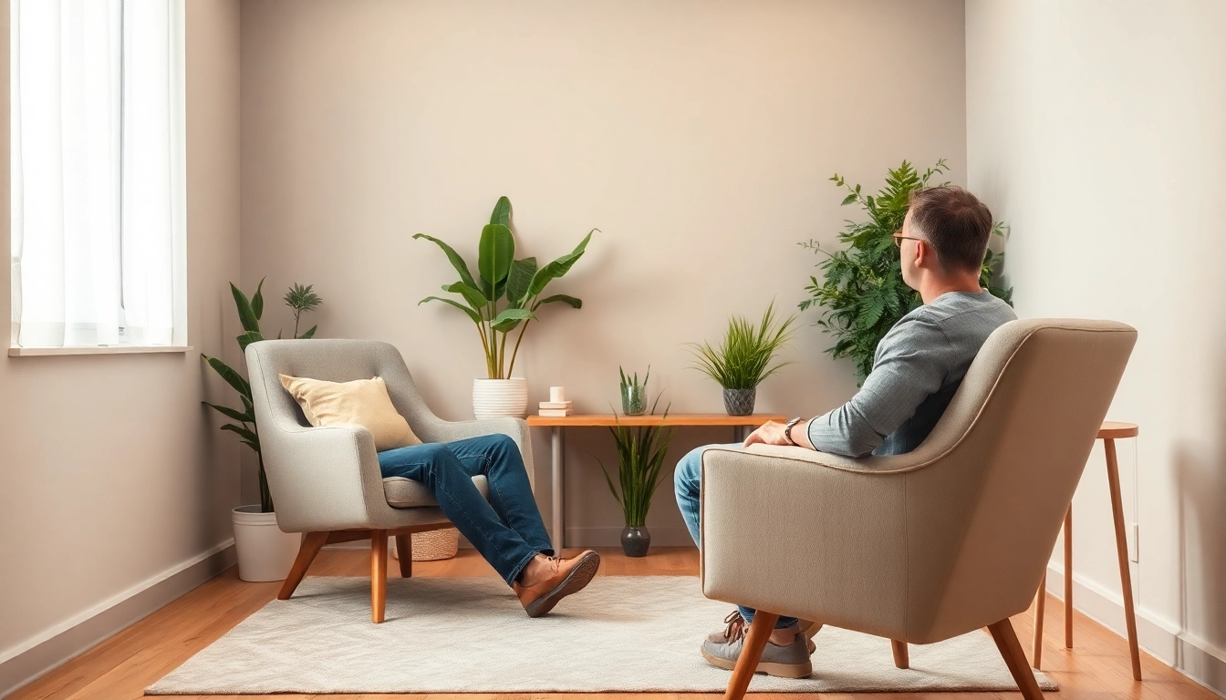 Hypnose Köln: Therapeutisches Setting während einer Hypnosetherapie-Sitzung in Köln mit entspannter Atmosphäre und Natur.