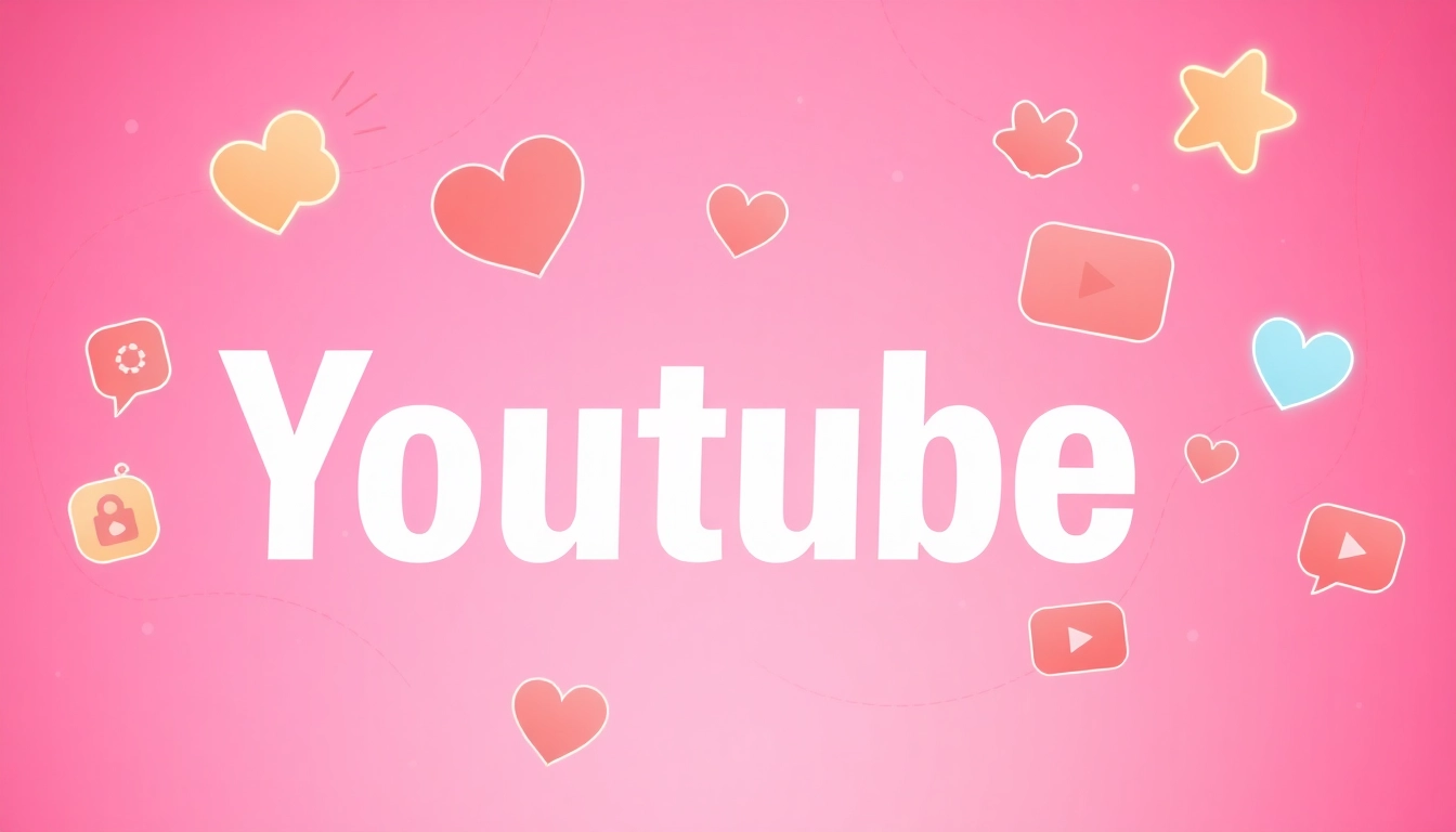 Youtube Abonnenten kaufen image mit lebhaften Farben und interaktiven Abonnentensymbolen, die Professionalität ausstrahlen.