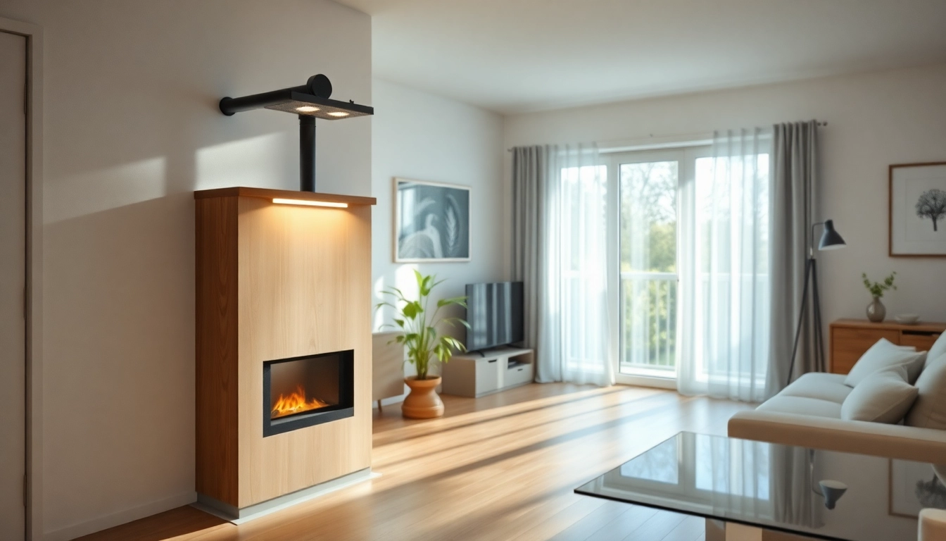 Effizienter Staubsauger reinigt den Boden in einem stilvollen Zuhause mit einem eleganten Design.