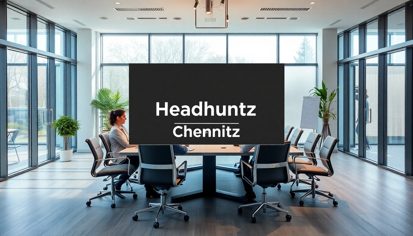 Strategische Besprechung mit Headhunter Chemnitz im modernen Büro.