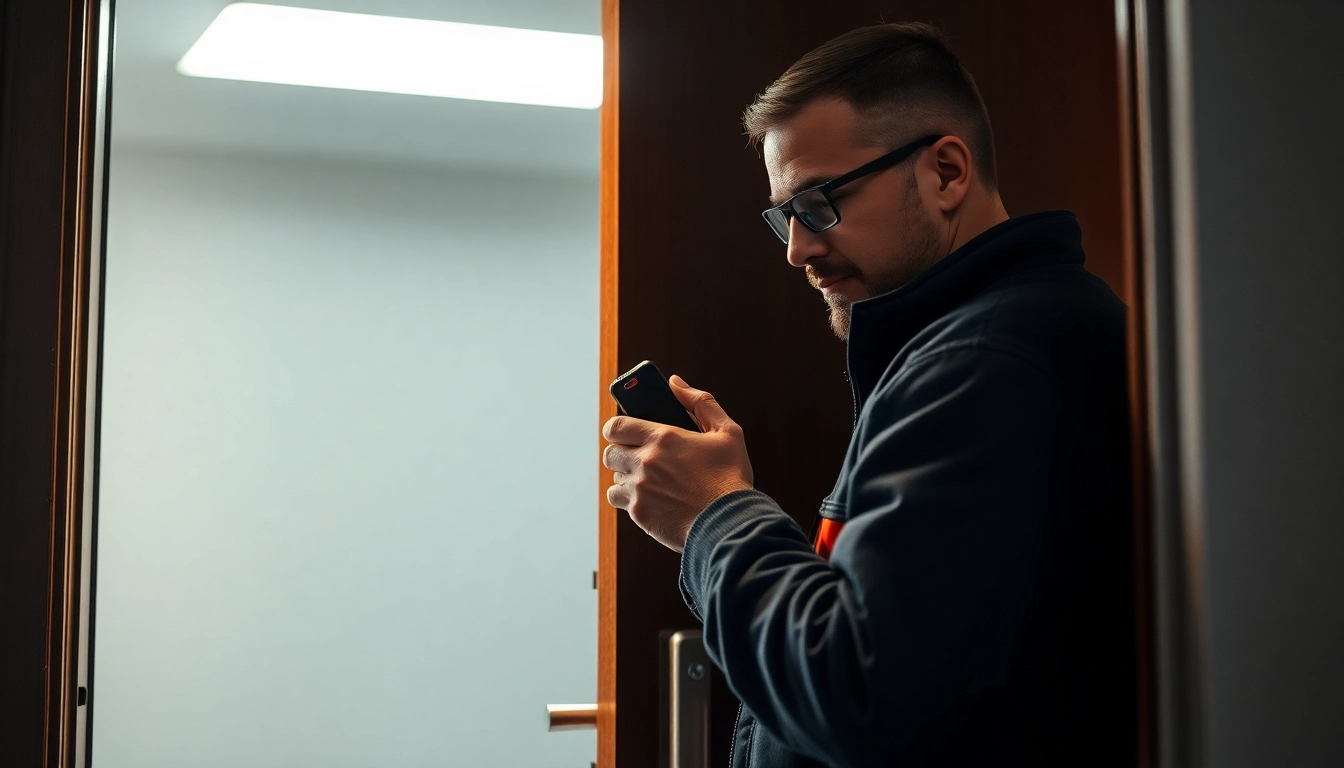 Schlüsseldienst Bruchsal: Fachmann öffnet Tür professionell und beschädigungsfrei.