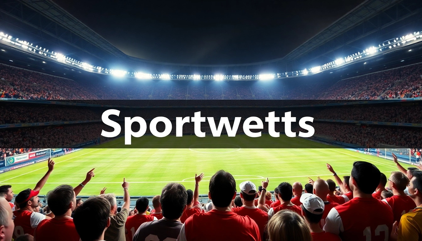 Sportwetten-Energie: Fans unterstützen ihre Teams bei einem intensiven Sportereignis.