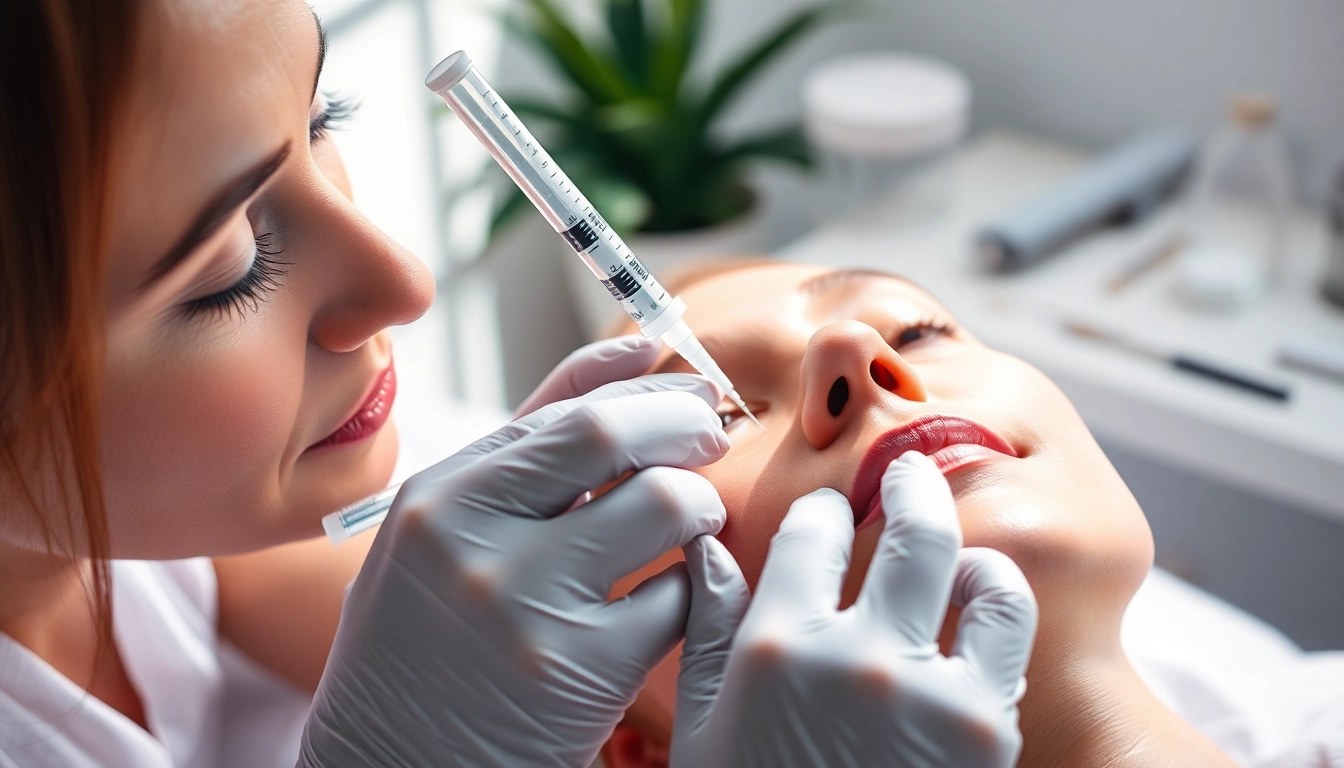 Juvederm-Behandlung durch Fachkraft in entspannter Atmosphäre