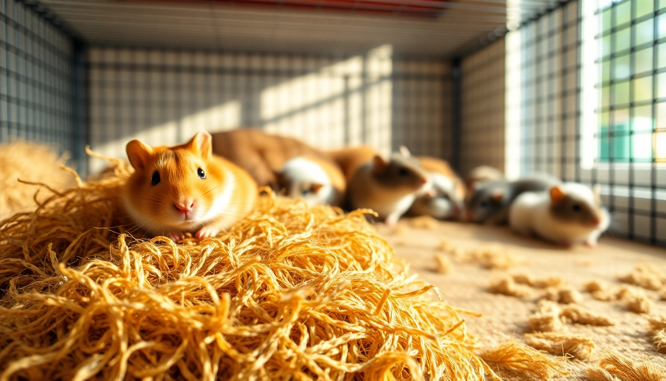 Hanfmatte in einem gemütlichen Käfig-Setup für kleine Tiere zeigt eine natürliche Textur.