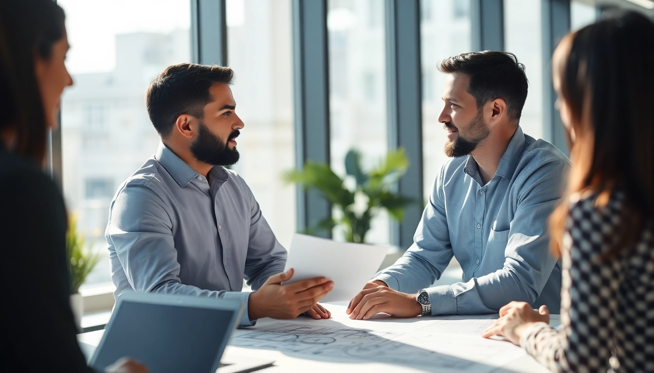 Headhunter Ingenieure beraten erfolgreich Ingenieure in einem modernen Büroumfeld.
