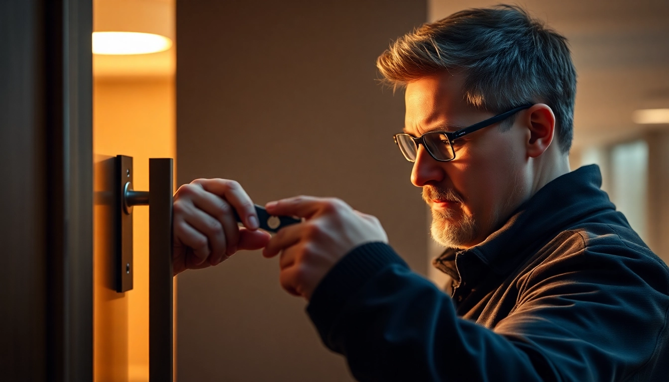 Schlüsseldienst Bruchsal öffnet eine Tür beschädigungsfrei mit moderner Technik und Expertise.
