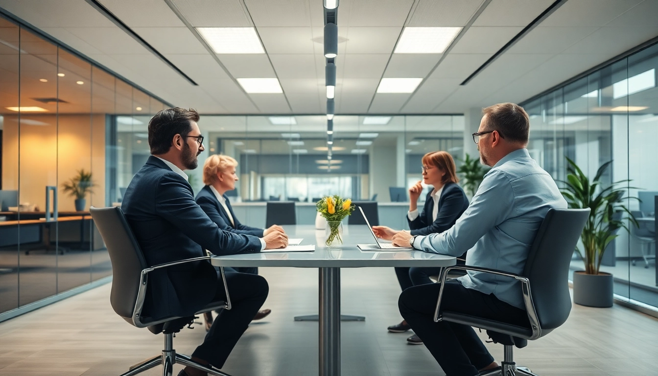 Berater im Büro evaluieren Top Unternehmensberatung Strategien effektiv.