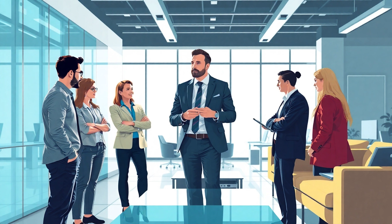 Headhunter Ingenieure in modernem Büro bei Beratungsgespräch.