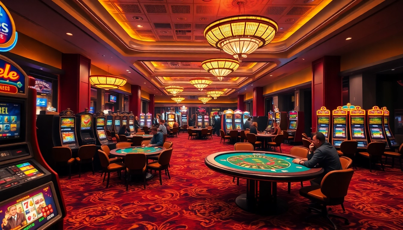 Professionelles pflegedienst bornheim Erlebnis in einem lebhaften Casino mit Spielern.