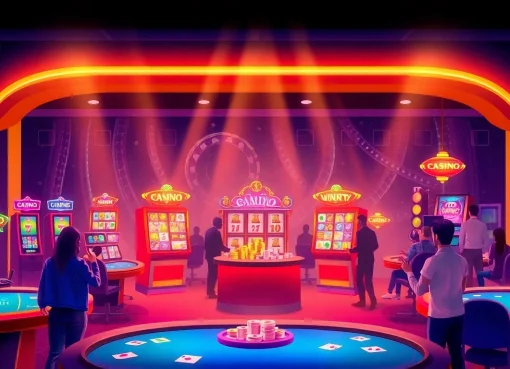 Experience the excitement of casinos ohne lizenz with vibrant gaming setups and engaging players.