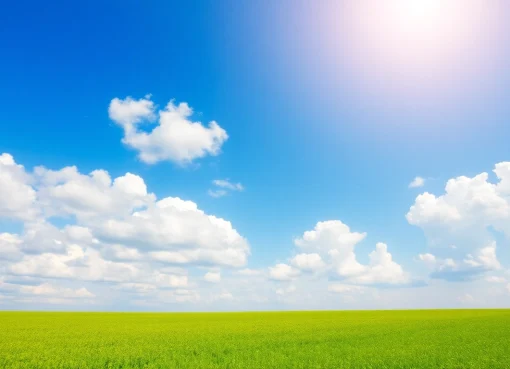 Capture the essence of Klima with a picturesque landscape depicting nature's beauty and harmony.