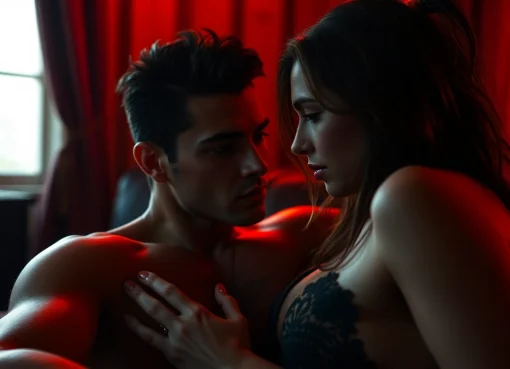 Capturing the essence of a sub dom relationship through an intimate BDSM scene.