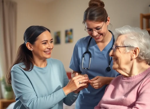 Supporting elderly individuals with professional pflegedienste hameln in a compassionate home setting.