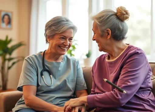 Pflegekraft bietet professionelle Unterstützung beim ambulanter pflegedienst leverkusen durch persönliche Individualität.