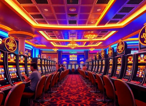 Erleben Sie die besten kostenlosen Online-Casino-Spiele, um echtes Geld ohne Einzahlung zu gewinnen, mit einem lebhaften Casino-Ambiente und fröhlichen Spielern.