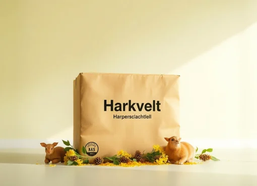 Hanfstreu in einer schönen, einladenden Umgebung zeigt seine Natürlichkeit und Eignung für Haustiere.