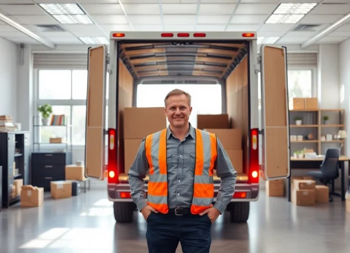 Erfahrene Mitarbeiter von einem umzugsunternehmen saarbrücken bei der Organisation eines effektiven Umzugs.