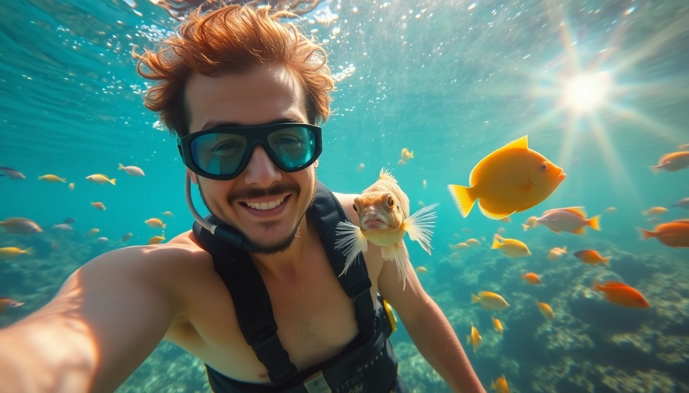 Tauchen in Playa del Carmen: Ein Taucher erkundet bunte Korallenriffe und schwimmt mit einer Schildkröte.