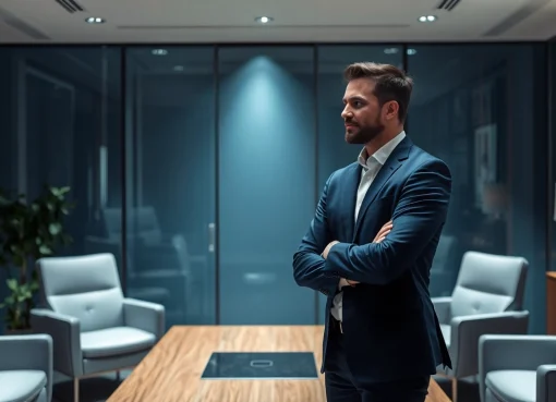 Headhunter IT führt ein Gespräch in einem modernen Büro.