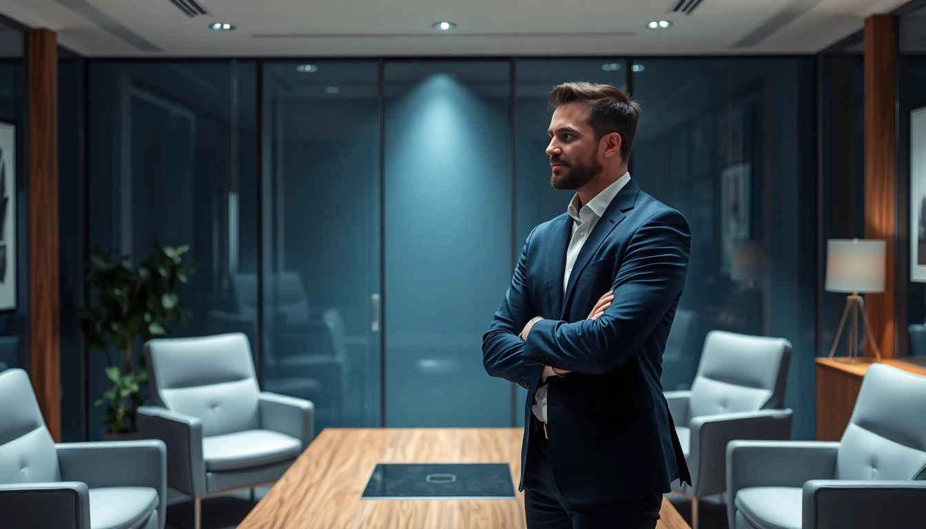 Headhunter IT führt ein Gespräch in einem modernen Büro.