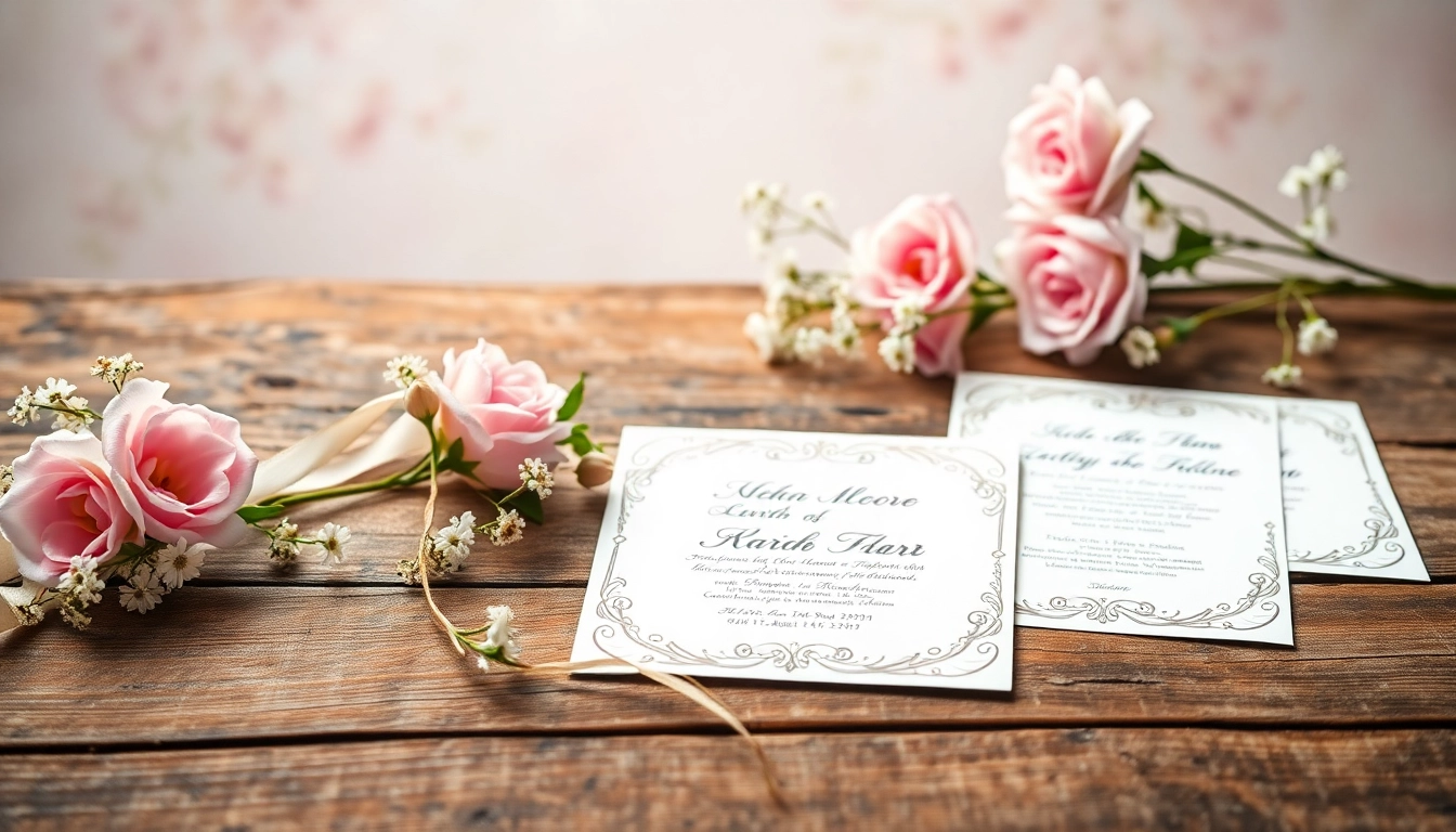 Gestalten Sie wunderschöne Hochzeitskarten mit floralen Details und zauberhaftem Licht.