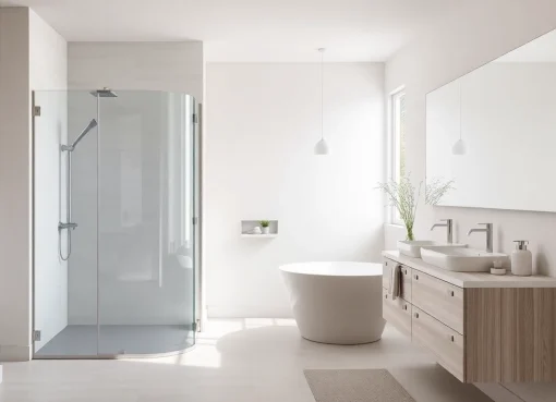 Erleben Sie die elegante Duschkabine von sonni sanitär, die modernes Design und Funktionalität vereint.