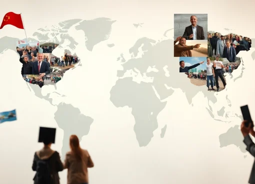 Internationale Nachrichten: Zusammenspiel von Weltkarten und Ereignisbildern, das globale Ereignisse visuell in Szene setzt.