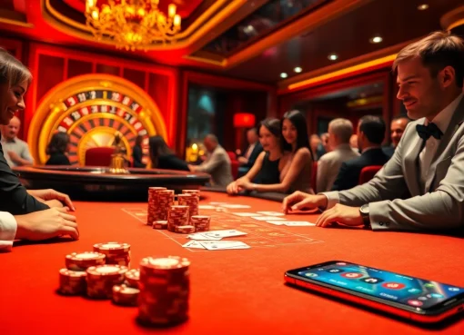 33WIN poker table scene with dealer, engaging players, casino chips, and roulette wheel