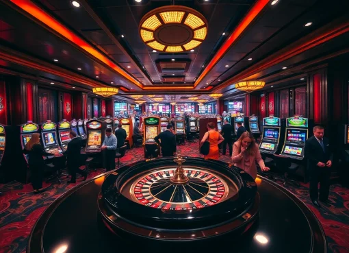 Luck8 players enjoying a thrilling gaming experience at a vibrant casino table.