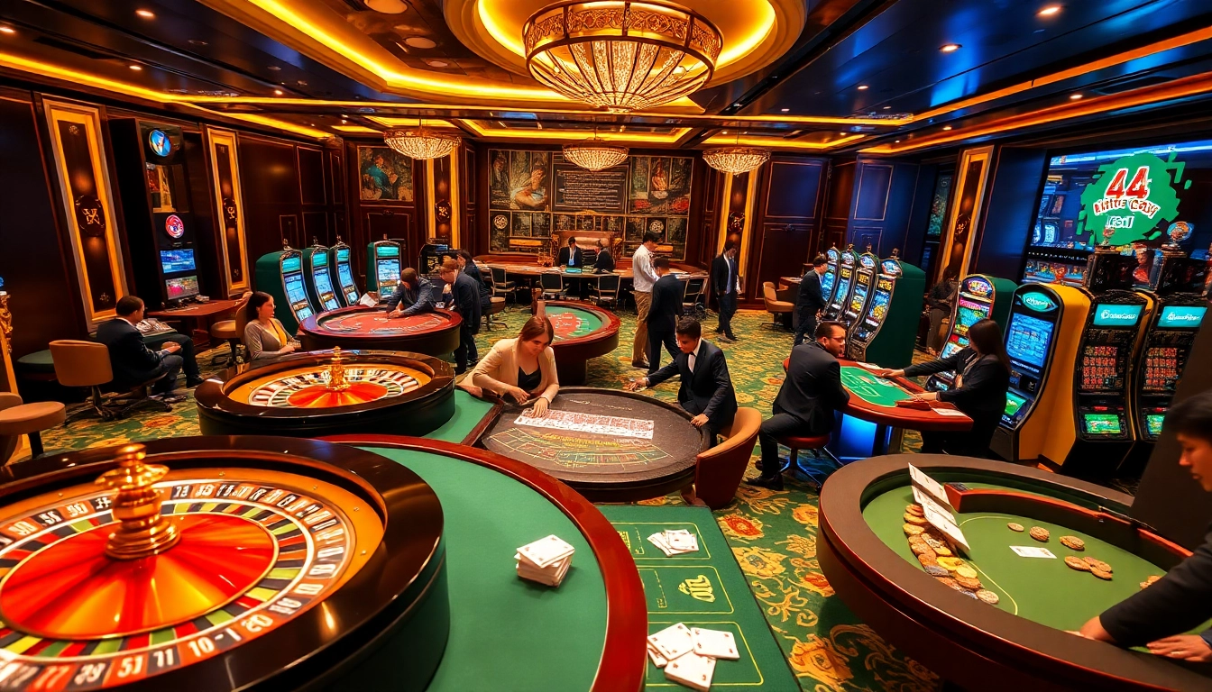 Engage in the thrilling atmosphere of 88i nhà cái with vibrant casino elements.