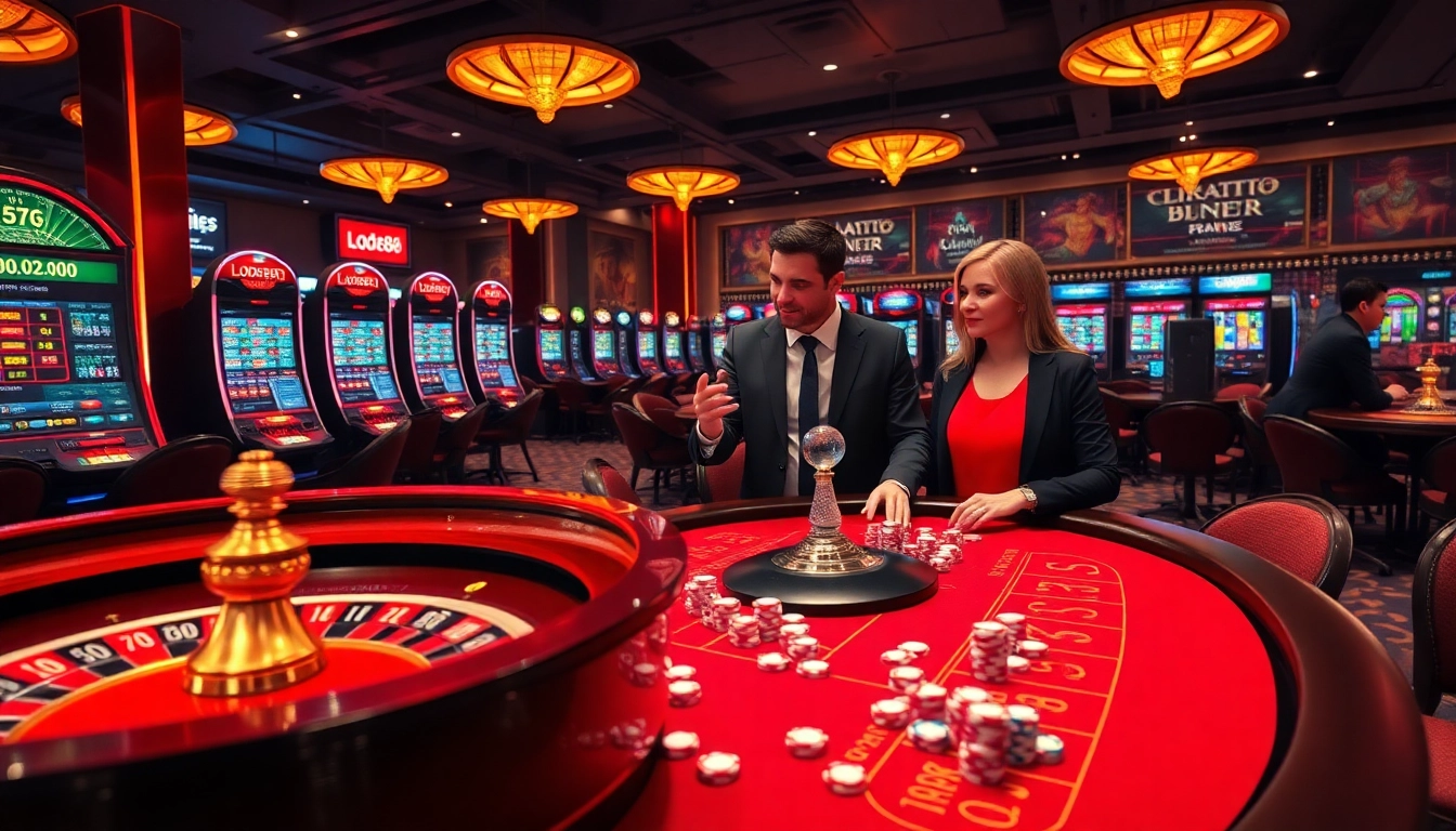 Engaging online gambling experience at https://lode88uk.com/ with vibrant table games and exciting atmosphere.