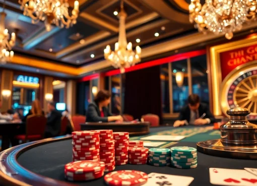 Experience thrilling gameplay at https://siu88.best/ with vibrant poker chips and an elegant casino atmosphere.