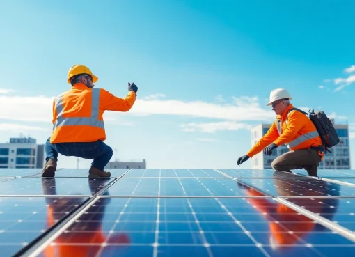 Installieren einer Photovoltaikanlage Kaufen Wien für erneuerbare Energien in urbaner Umgebung.