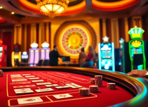 Experience the thrill of WW88 with an immersive casino scene featuring baccarat, roulette, and slot machines.