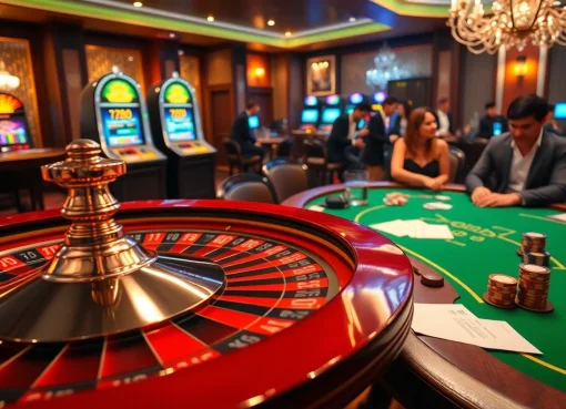 Trải nghiệm sự phấn khích tại https://luck8.com với cảnh casino sang trọng có roulette, poker và máy đánh bạc.