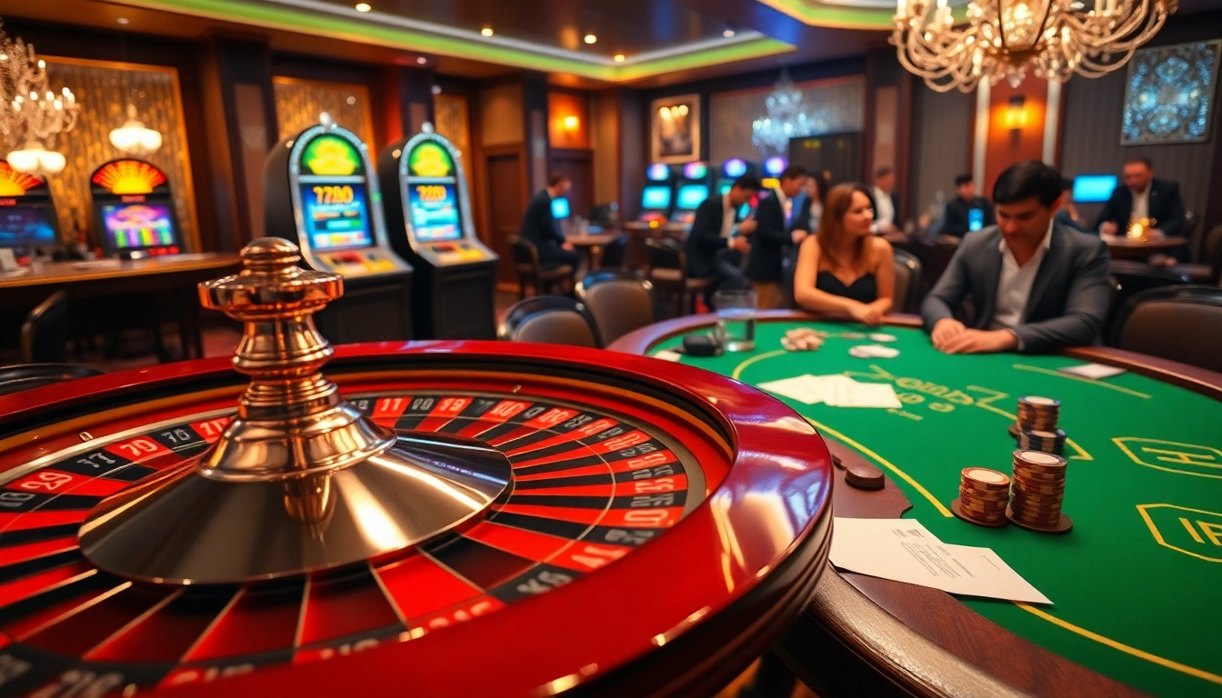 Trải nghiệm sự phấn khích tại https://luck8.com với cảnh casino sang trọng có roulette, poker và máy đánh bạc.