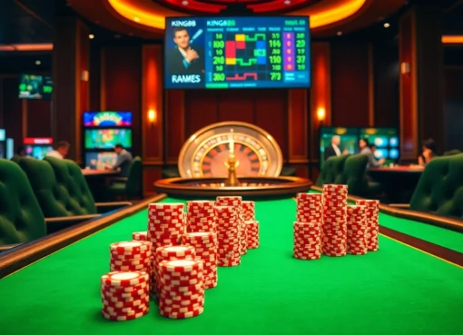Experience exciting gameplay at king88 with vibrant casino tables and slots.